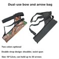 thumbnail image 3 of 3 Tubes Arrows Quiver Tube Arrows Holder Portable Waist Strape Hunting Bag black, 3 of 5