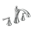 thumbnail image 3 of Moen Wynford Brushed Nickel Two-Handle Roman Tub Faucet, 3 of 3