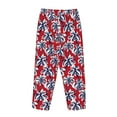 thumbnail image 5 of Fotbe Palm Tree Pattern on Red Women's Pajama Pants,Sleepwear Pants,Pj Bottoms Drawstring And Pockets-Medium, 5 of 9