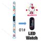 thumbnail image 3 of Reloj de Hello Kitty para niños, figuras de acción de personajes de dibujos animados, LED, reloj deportivo impermeable, pulsera, lindo reloj para niños, regalo de cumpleaños, 3 of 4