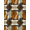 Brown Black Ivory, Pattern 20, variant on ODIKA 8'x10' Washable Area Rug Durable, Non-Slip Patchwork Bordered Mosaic Field Abstract Inspired Spotted Tricolor Refined for Living Room, Under Sectional, Family