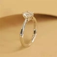 thumbnail image 4 of 14K White Gold Plated Lab Created Diamond 1Ct Round Cut Engagement Ring, 4 of 4