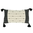 thumbnail image 3 of Saro Lifestyle Tassel Trim Stripe Throw Pillow Cover, 3 of 5