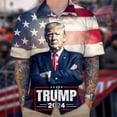 thumbnail image 3 of Bandera de Estados Unidos Donald Trump disparando Levanta el puño Fotos Nunca te rindas 14 de julio de 2024 Camisas hawaianas divertidas en 3D Blusas, 3 of 5