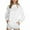 White2, variant on zbxnLI Women's Mock Turtleneck Hoodies Long Sleeve Athletic Sweatshirts Lightweight Pullover Tops with Pockets