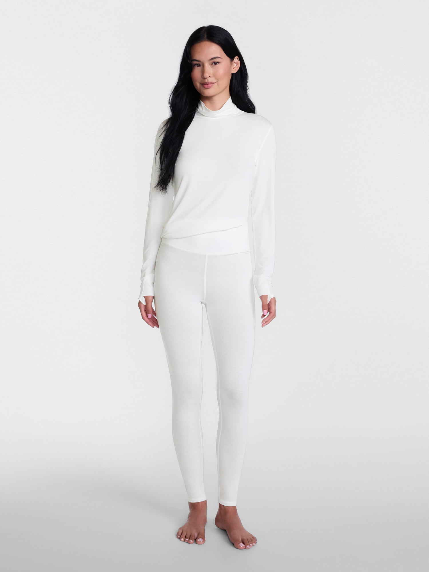 ClimateRight by Cuddl Duds Women’s Mild Essential Base Layer Livaeco Jersey High Rise Legging
