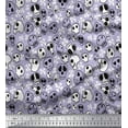 thumbnail image 1 of Soimoi Polyester Crepe Fabric Crossbone & Skull Halloween Printed Craft Fabric by The Yard 52 Inch Wide, 1 of 3