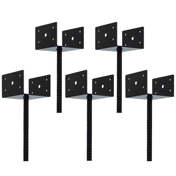 Maoww 5-Piece U-Shaped Concrete Post Anchors, Post Bases, Post Fixers, Easy Installation, And Durable, Design, For More