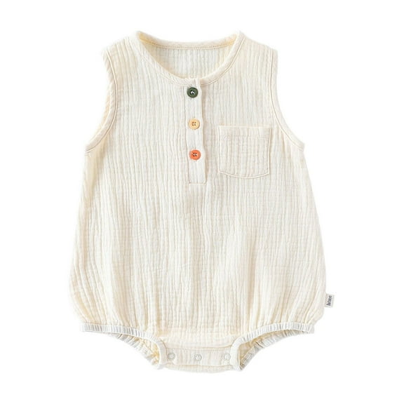 MEZZALL Baby Girls Bodysuit One-Pieces O-Neck Onesies Summer Outfits Soft Breathable Romper For Toddler Casual Loose Fit Outfits Dailywear Leisure / 0-3 Months