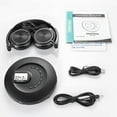 ARAFUNA Portable Handheld CD Player with Headphone, Car Disc Connection