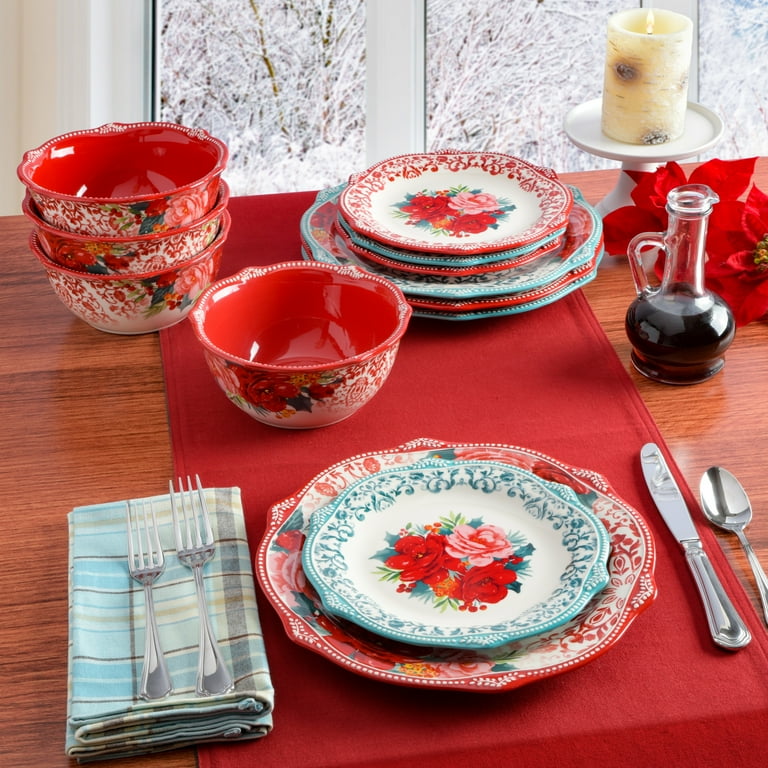 Christmas dinnerware cheap sets walmart
