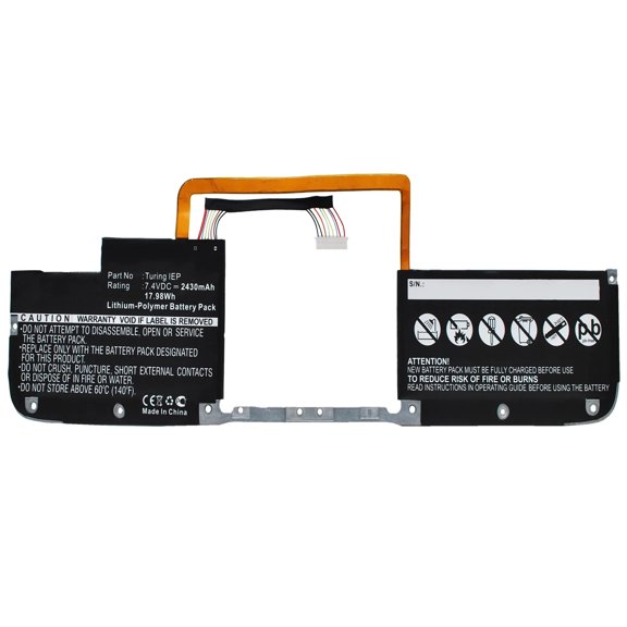 Batteries N Accessories BNA-WB-P4588 Laptops Battery - Li-Pol, 7.4V, 2430 mAh, Ultra High Capacity Battery - Replacement for HP TuringIEP Battery