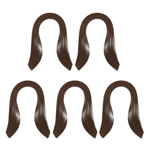 Quilling Strips Paper 600pcs 5mm 39cm Origami Paper Quilling Kits for Art DIY Craft Christmas, Dark Coffee