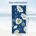 thumbnail image 3 of PHYHOO Watercolor Little Daisy , Sand Free Microfiber Beach Blanket, Quick Dry Absorbent Bath Towels for Swimming Pool, Camping, Picnic, Yoga Gym Sports 30x60in, 3 of 8