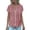 Red-03, variant on Women's V-Neck Button Down Blouses - Short Flutter Sleeve Tops for Summer Dressy Casual
