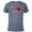 Denim Snow Heather, variant on Lucasfilm Indiana Jones and the Dial of Destiny ‘60s Logo - Short Sleeve Blended T-Shirt for Adults - Customized-Denim Snow Heather