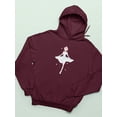 thumbnail image 3 of Manga Girl Soft Ballerina Hoodie Women -Image by Shutterstock, Female 3X-Large, 3 of 4