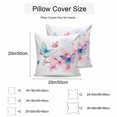 thumbnail image 3 of Waterproof Throw Pillow Covers Set of 2, 20x20 Inch Flowers Butterfly Decorative Pillowcases Outdoor Pillow Slip Cushion Covers Set for Couch Tent Simple Watercolor Nature Floral Retro, 3 of 7