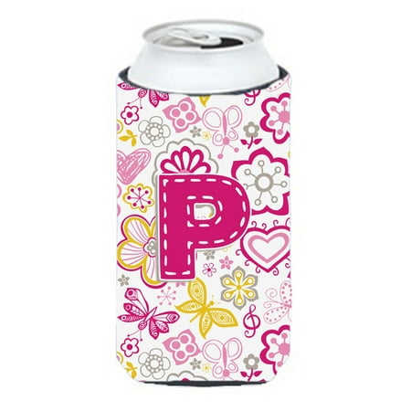 

Caroline s Treasures CJ2005-PTBC Letter P Flowers and Butterflies Pink Tall Boy Hugger Tall Boy multicolor