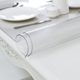 thumbnail image 4 of Mantel de PVC transparente de 1,0 mm, resistente al agua, para mesa, para sala de estar, cocina, de vidrio, suave, 4 of 5
