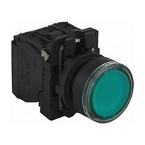 Schneider Electric Illuminated Push Button, 22 mm, 1NO/1NC, Green XB5AW33G5