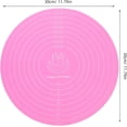 thumbnail image 6 of ABPETE 4pcs Round Silicone Mat: 30cm Silicone Kneading Pad Round Non-Stick Baking Mats - Heat Resistant Pastry Cushions For Rolling Dough Making Noodles, 6 of 6