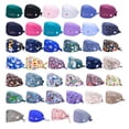 thumbnail image 4 of Paquete De 4 Gorros De Trabajo Para Enfermera, Servicio Prolongado, Color Puro, Botón Pulido Opaco, Gorros De Trabajo Multifuncionales Unisex, Uniformes De Trabajo Speravity AP008643-11, 4 of 5