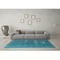 thumbnail image 3 of Ahgly Company Machine Washable Indoor Rectangle Oriental Light Blue Industrial Area Rugs, 8' x 10', 3 of 4