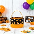 thumbnail image 3 of HUISZJ Halloween Bag Candy Bulk, Reusable Goody Fabric Candy Bucket with Handle, Halloween Trick or Treat Bags for Party Home Supplies (A), 3 of 8