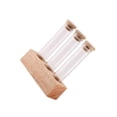 thumbnail image 3 of kurtrusly Portable Single Dose Coffee Bean Container Sealed Glass Test Tubes Wooden Display Stand Coffee Bar Storage Jar Etc. 3 Hole, 3 of 6