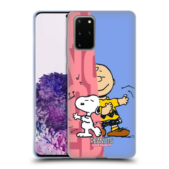 Head Case Designs Officially Licensed Peanuts Halfs And Laughs Snoopy & Charlie Soft Gel Case Compatible with Samsung Galaxy S20+ / S20+ 5G