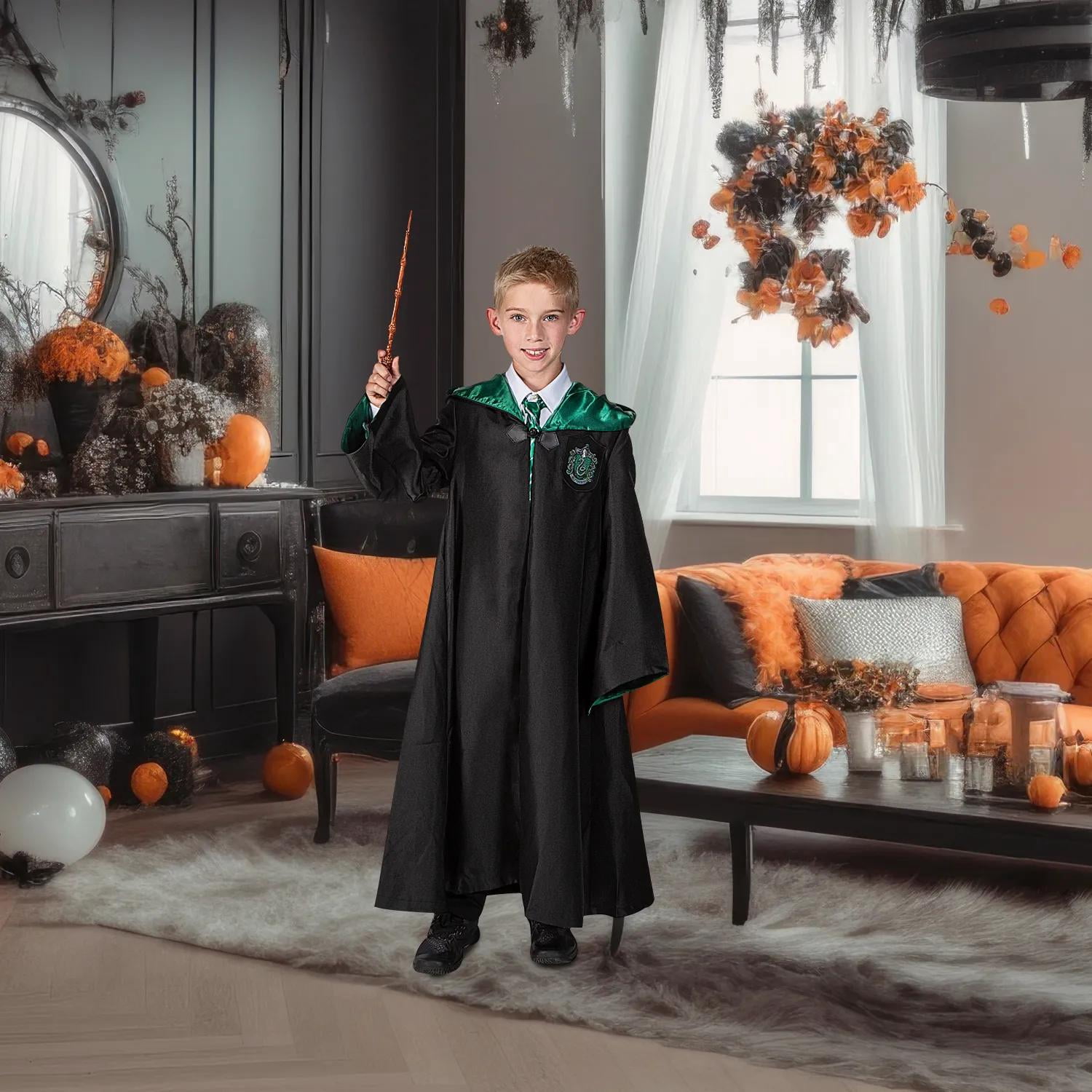 Disguise Kids' Prestige Harry Potter Slytherin Robe Costume - Size 7-8