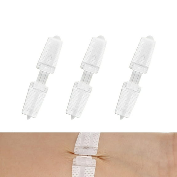 0.59x3.15in Adhesive Wound Closure Strips Laceration Closure Kit Skin Wound Suture Strip Adhesive Stitches Sutures Bandages 3pcs