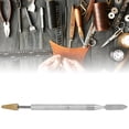 thumbnail image 4 of Edge Oil Pen Roller Multifunctional Stainless Steel Brass Wheel DIY Hand Made Leather Craft Tool(Cone shape Head ), 4 of 14