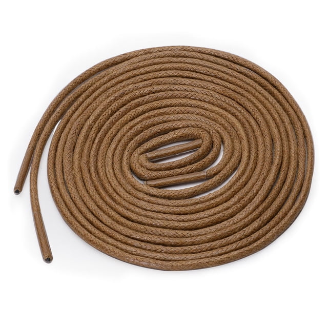 2 Pares De Cordones Redondos Encerados Oxford Para Zapatos De Vestir Botas Mujer Marrón 60cm uxcell