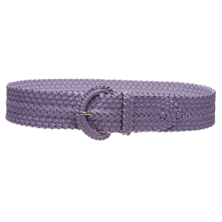 2 Inch Wide Hand Made Soft Metallic Woven Braided Round Belt  display picture 3