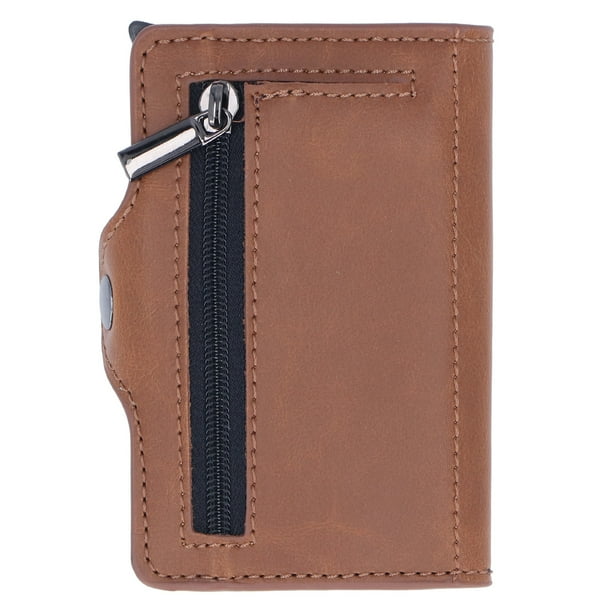 Bolsa para tarjetas de visita bolsa para tarjetas de color albaricoque tarjetero plano billetera para tarjetas de credito empresarial rendimiento probado Walmart en linea