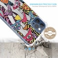thumbnail image 2 of Trippy Mushroom Eyes Case for iPhone 12 Pro,Aesthetic Art Design Pattern Soft TPU Bumper Case Cover, 2 of 5