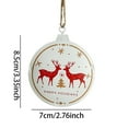thumbnail image 3 of Danish Hand Painted Christmas Tree Ornament Border Festive Miniature Drum Hanging Holiday Atmosphere Hangs Easy To Use, 3 of 5