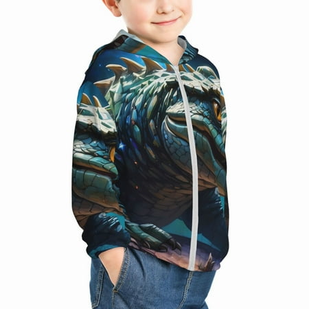 

Uemuo Starry Sky Colorful Crocodile A Pattern Rash Guard for Boys Girls Long Sleeve Swim Shirts UPF 50+ UV Sun Protection Hooded Fishing Shirt with Pocket for Kid-18 Months