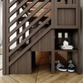 thumbnail image 5 of Max & Lily Twin over Twin Bunk Bed for Kids, Solid Wood Bunk Beds with Stairs and Storage, Clay, 5 of 14