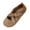 Khaki, variant on Womens Faux Suede Flats Dressy Casual Closed Round Toe Slip On Soft Sole Ballet Shoes Comfort Buckle Cross Strap Walking Shoes for Work Office