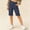 Navy, variant on OGLCCG Girls Cotton Linen Shorts Summer Straight Leg Casual Capri Pants with Pockets Kids Hiking Vacation Beach Bermuda Shorts 5-16 Years