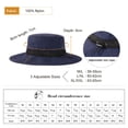 thumbnail image 2 of TOP-EX Wide Brim Sun Hat Unisex UPF 50 Waterproof Adjustable Breathable for Outdoor Adventure Hiking Fishing Safari Packable Navy L/XL, 2 of 6
