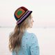 thumbnail image 3 of Women Crochet Hat Floral Crochet Bucket Hat Knitted Hats Fish Hat Travel Outdoor Handmade Knit Hats Fishing Hat Beach Hat, 3 of 4