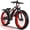 Red, variant on EOEOTWO 1500W Electric Mountain Bike for Adults,48V 15Ah Removable Battery 60Miles Longe Range, 34MPH Fast Cruiser Ebike, 26'' Fat Tire All-Terrain E-Bicycle with LED Display UL2849
