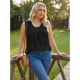 thumbnail image 2 of Oryer Womens Plus Size Tank Tops Loose Fit Tunic Blouses Sleeveless Tops, 2 of 7
