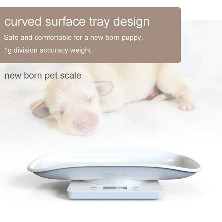 YTDTKJ Digital Pet Scale Small Animal Weight Scale Portable Electronic LED Scales Multifunction Kitchen Scale(max 22 lbs) for Weighing Puppy/kitten/ha