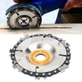 thumbnail image 5 of 4 Inch Chain Saw Disc Cutting Blade Shaping and Cutting Disk Angle Grinder Accessories Carbide Wood Carving Disc for Carving, Pruning and Cutting, 5 of 7