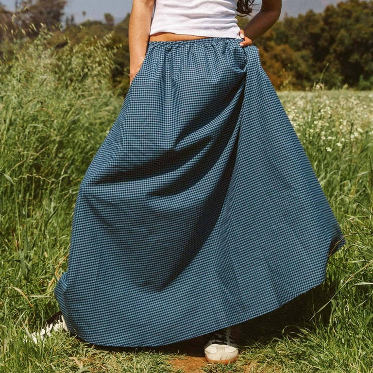 スカート Knit Maxi Skirt Zshosam Women's Knit Maxi Skirt Skirt(Blue,S) - Walmart.com